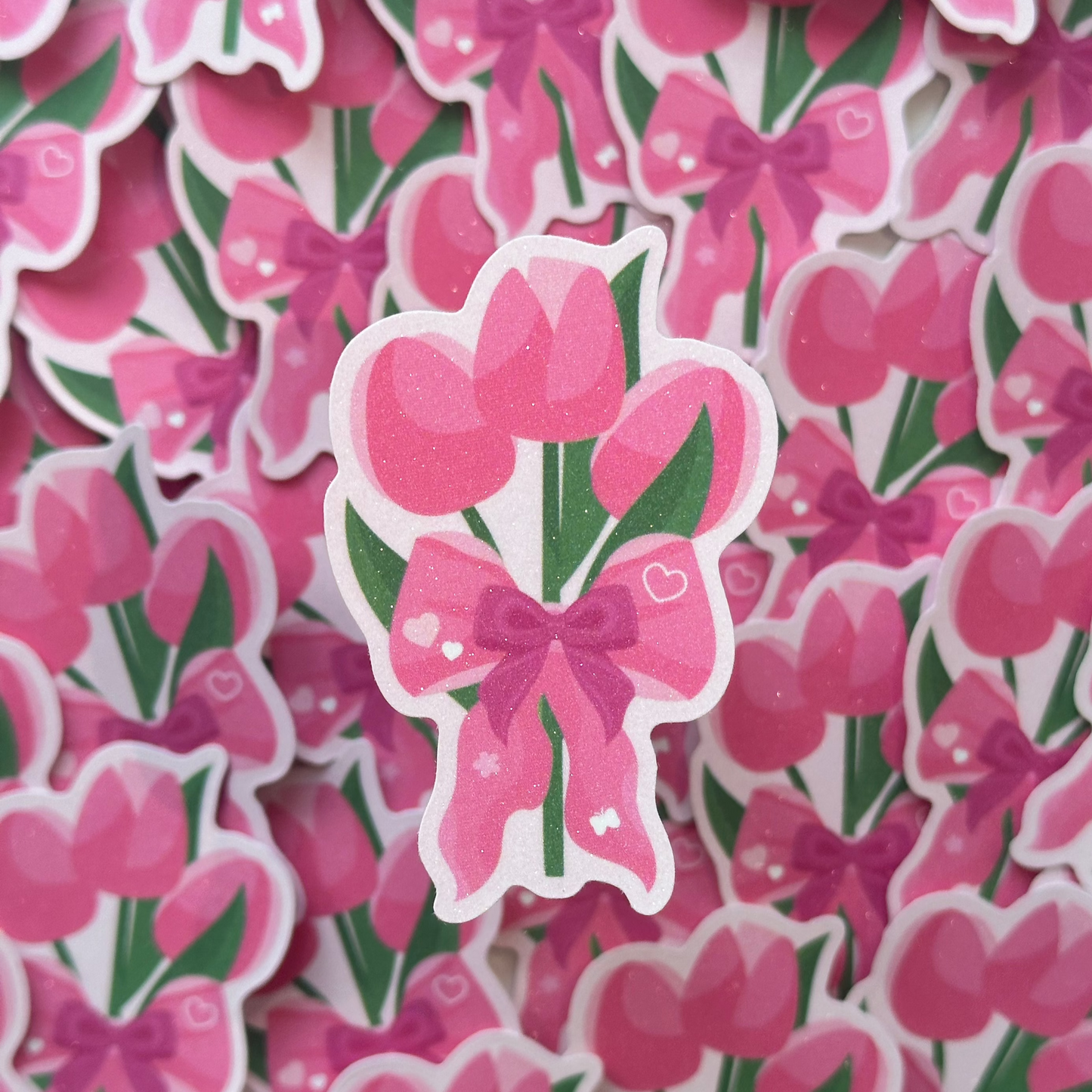 Tulip Glitter Sticker