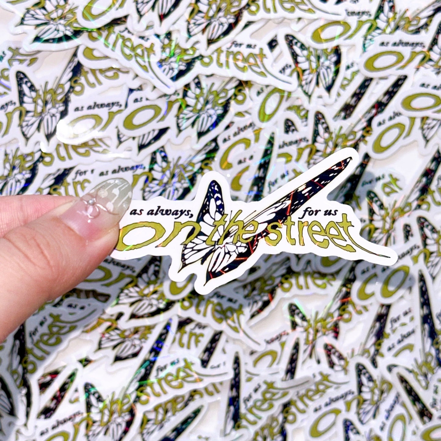 J-Hope On The Street Holo Glitter Sticker