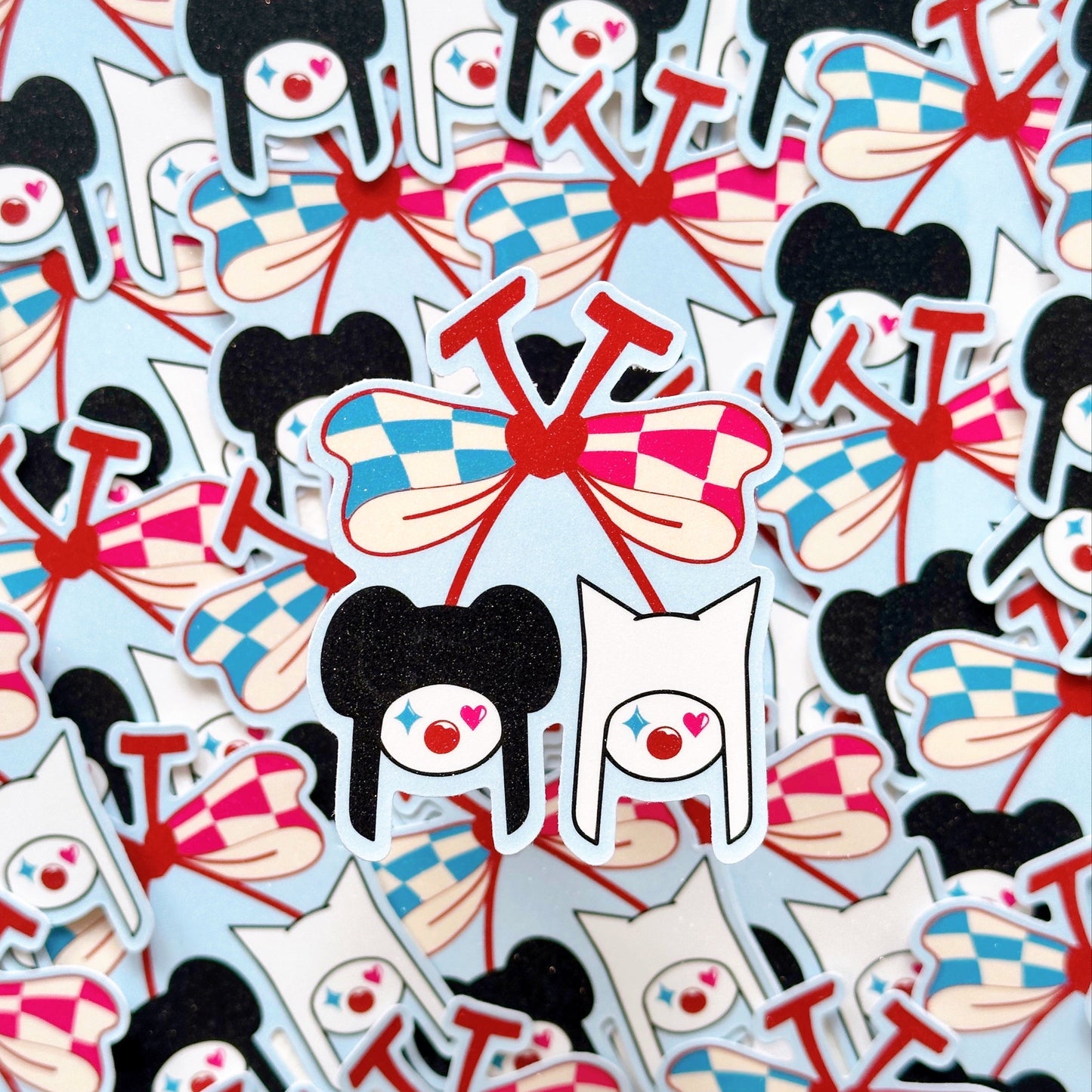 J-Hope Jack In The Box Cherry Glitter Sticker