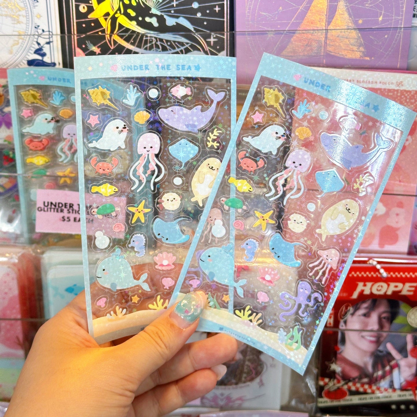 Under The Sea Holo Stardust Sticker Sheet