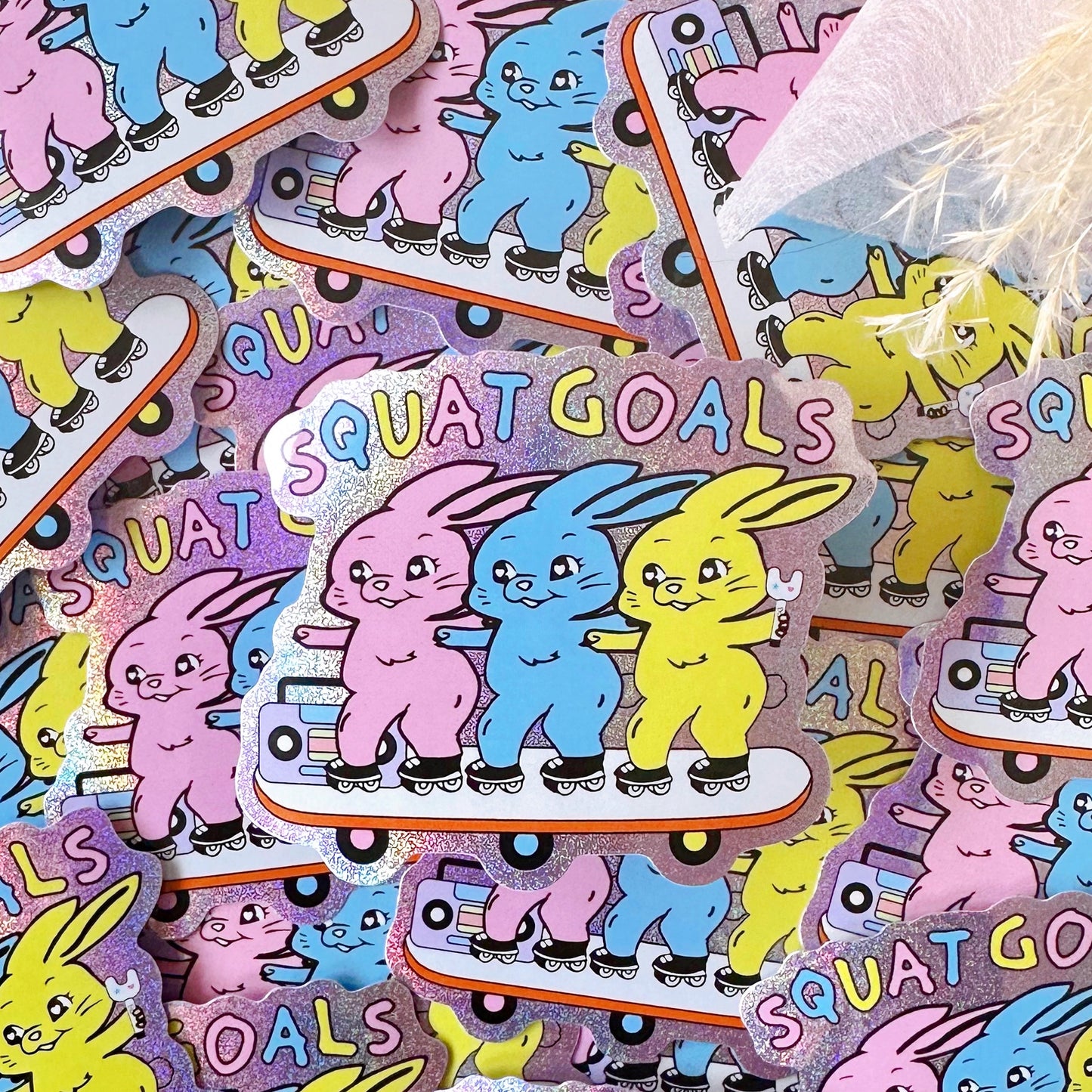 Squat Goals Holo Sticker