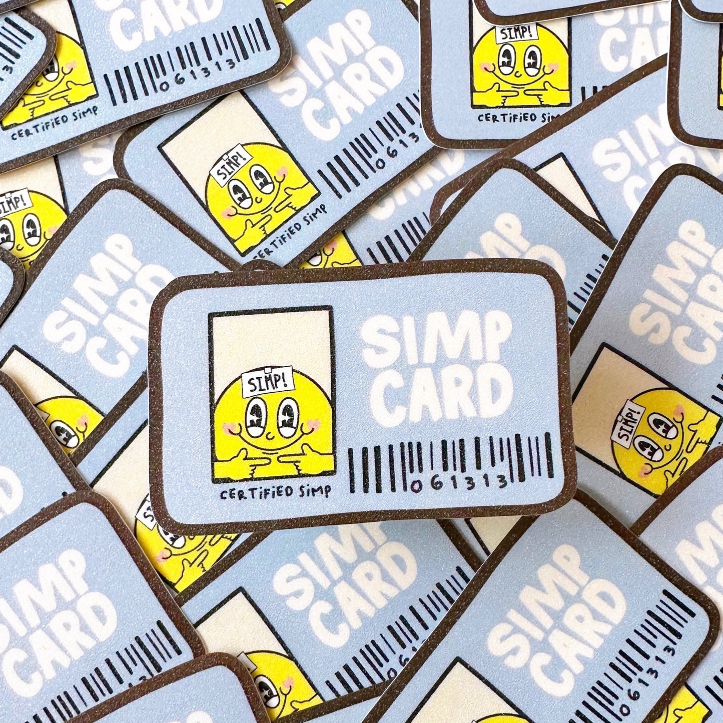 Simp Card Glitter Stickers
