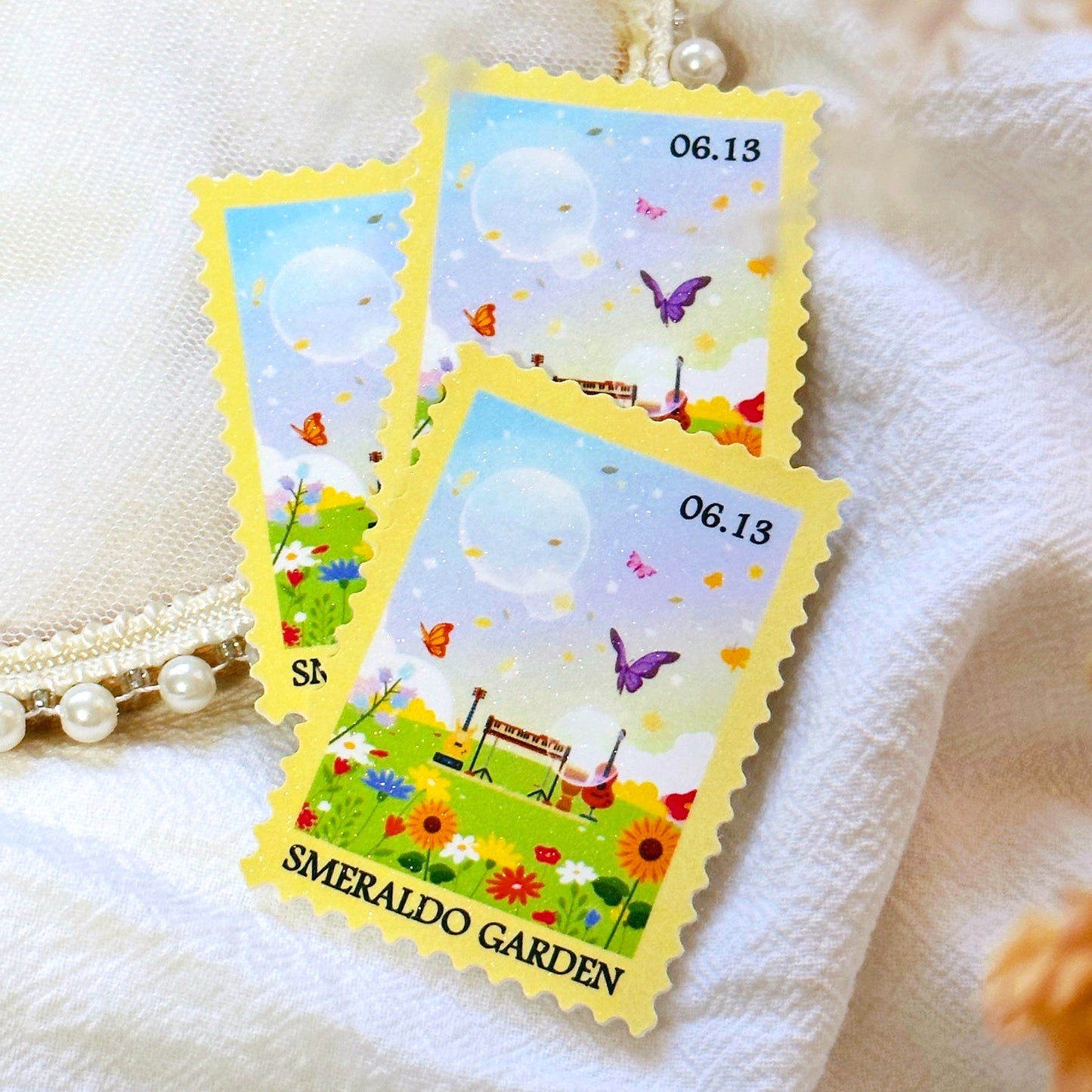 Smeraldo Garden Glitter Sticker