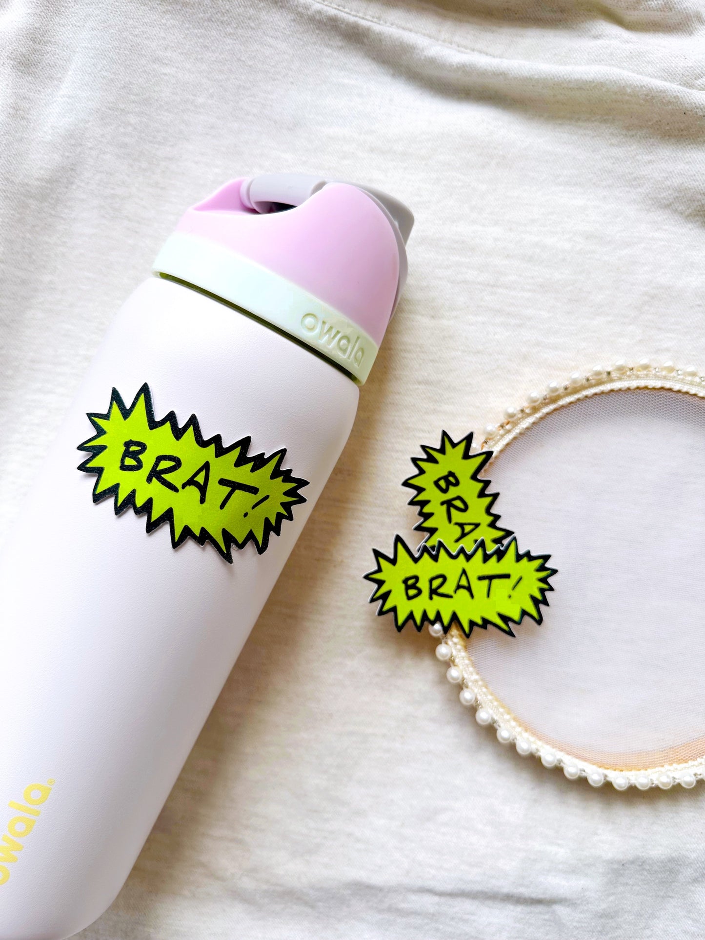 Brat Glitter Sticker