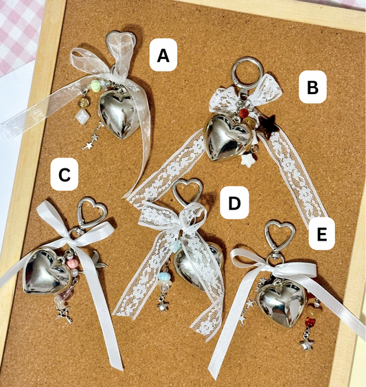 [NEW!] Coquette Heart Keyrings