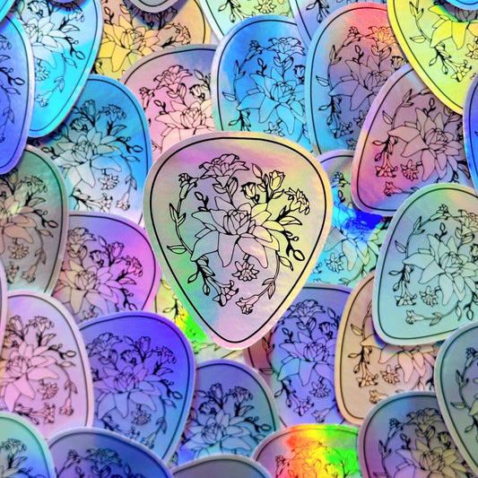 [NEW!] Muse Smeraldo Flower Holographic Sticker