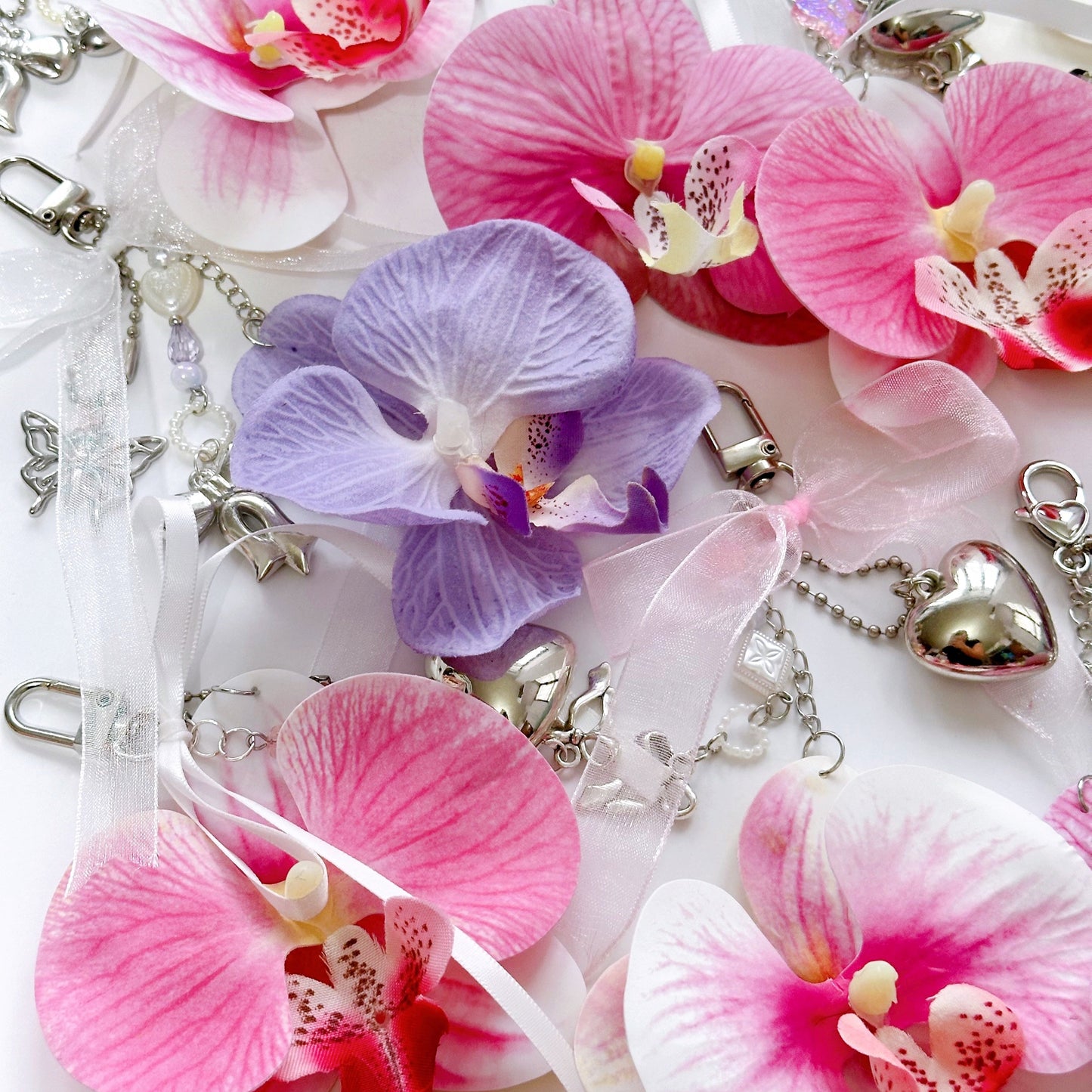 [NEW & EXCLUSIVE!] Orchid Bloom Handmade Bag Charms