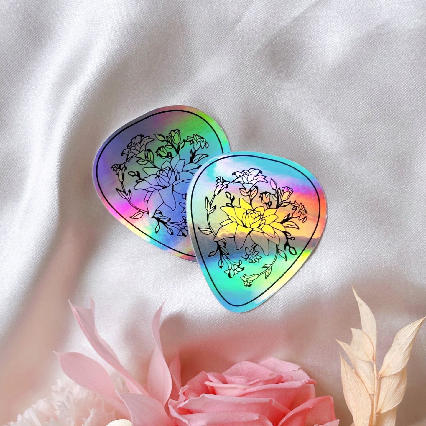 [NEW!] Muse Smeraldo Flower Holographic Sticker