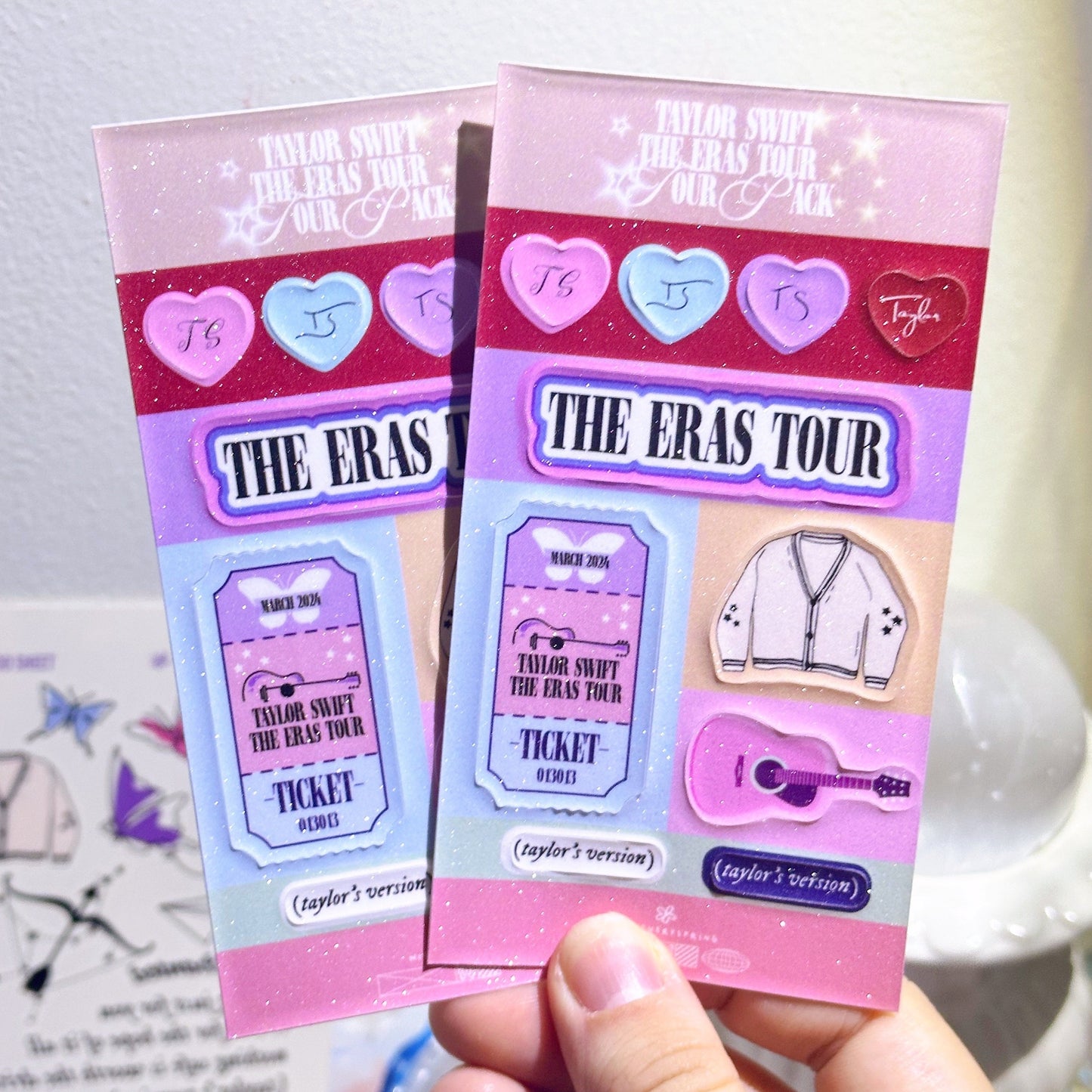 The Eras Tour Glitter Sticker Sheet