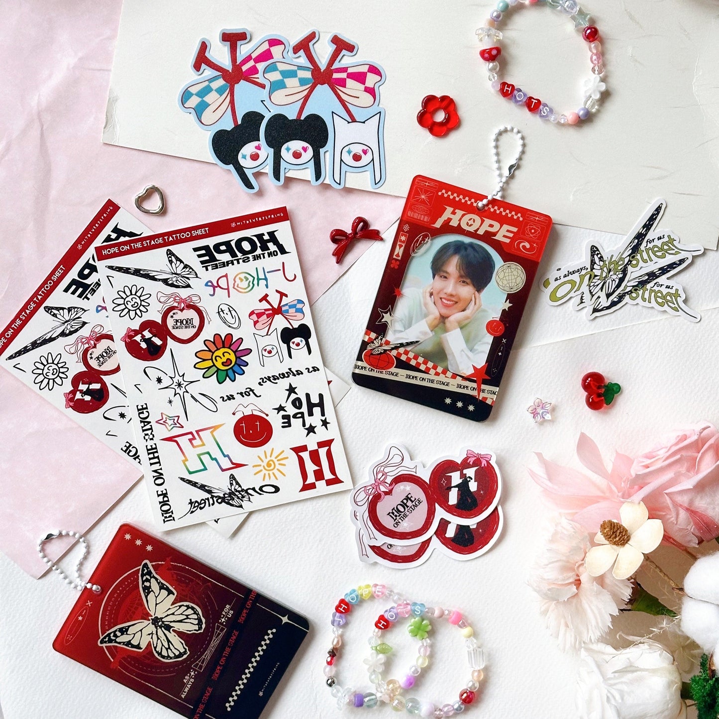 [NEW!] J-Hope Hope On The Stage Temporary Tattoo Sheet