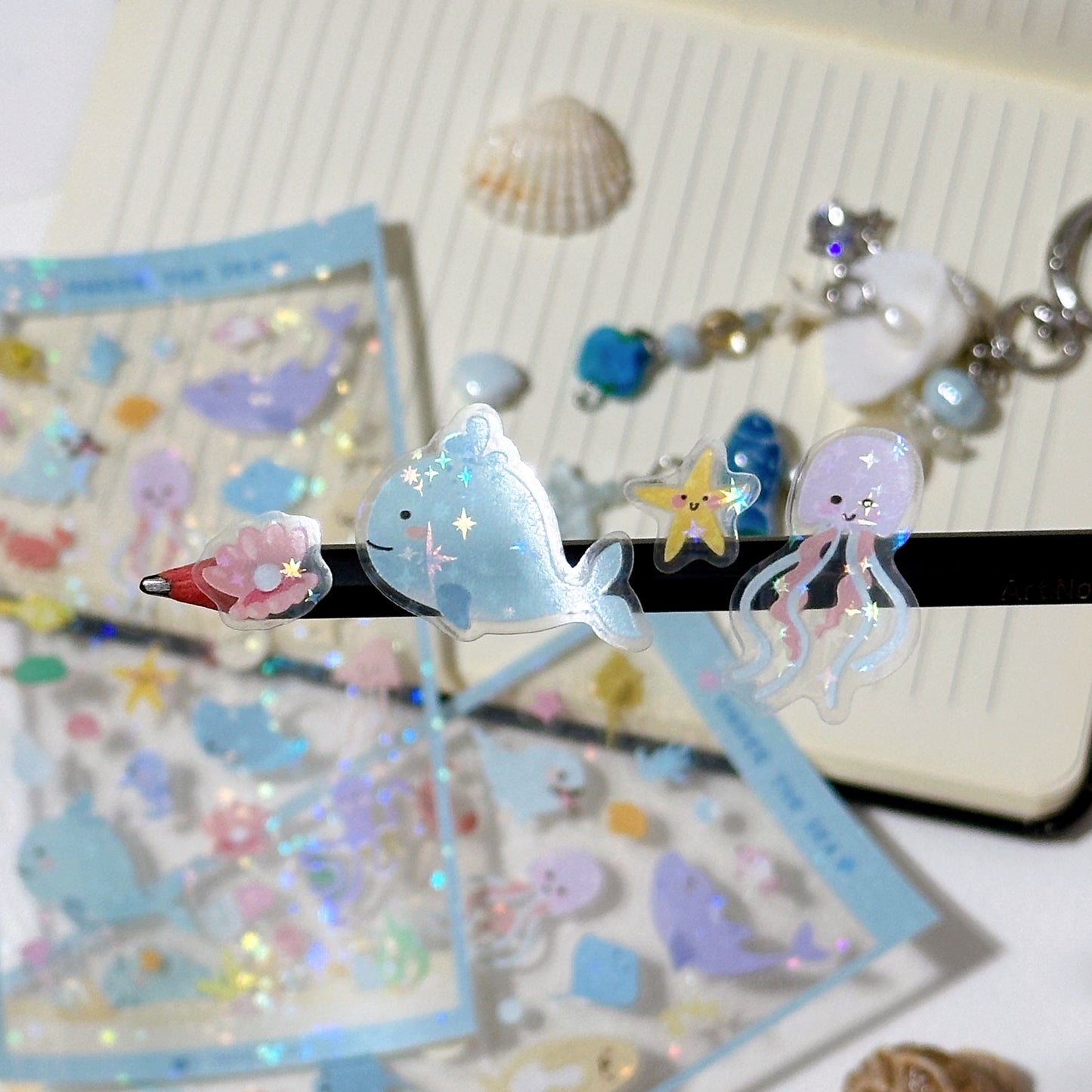 [NEW] Under The Sea Holo Stardust Sticker Sheet