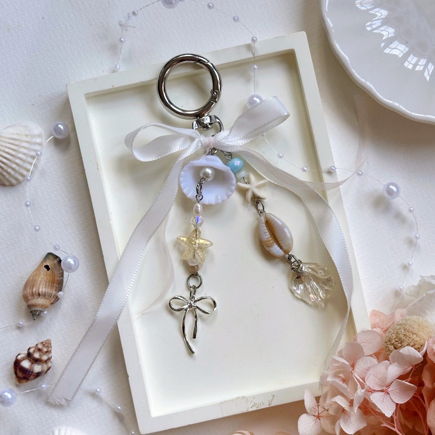 [NEW] Handmade Seashell Keyrings