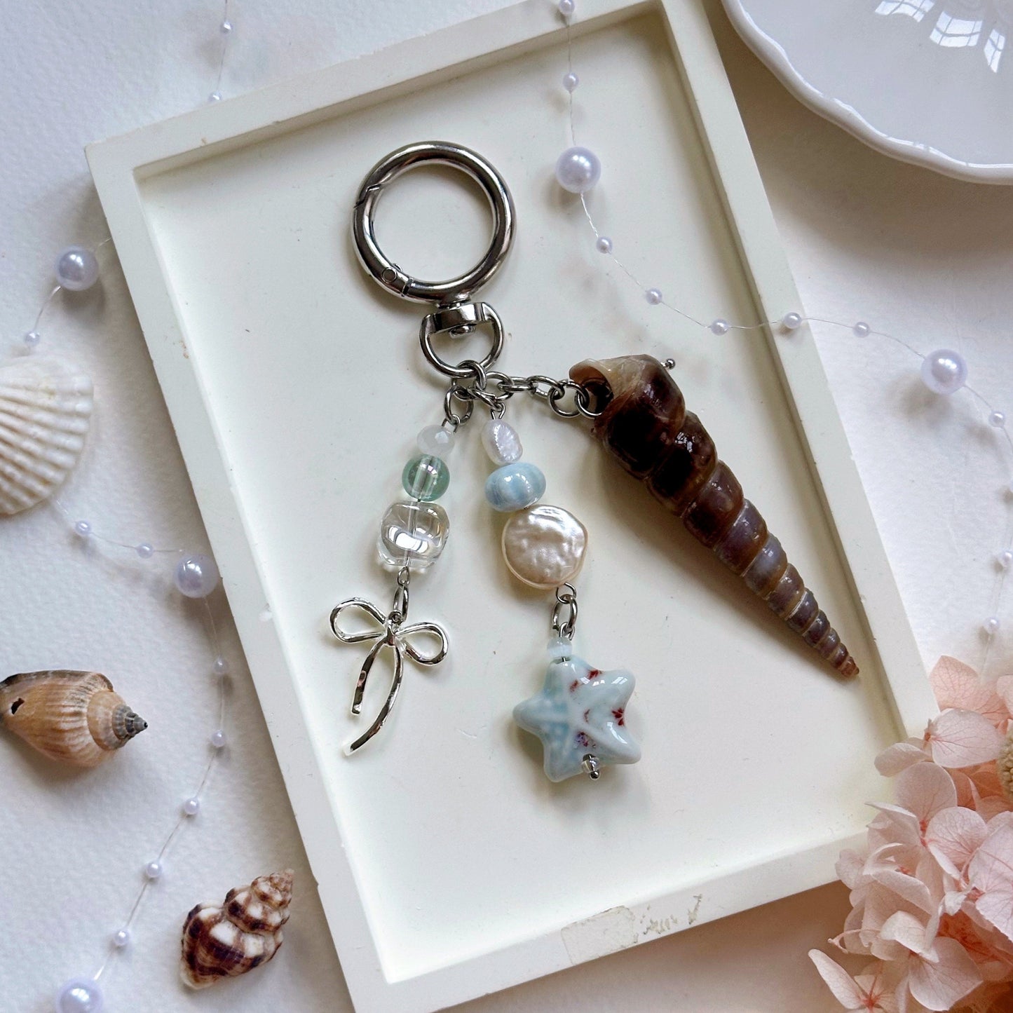 [NEW] Handmade Seashell Keyrings
