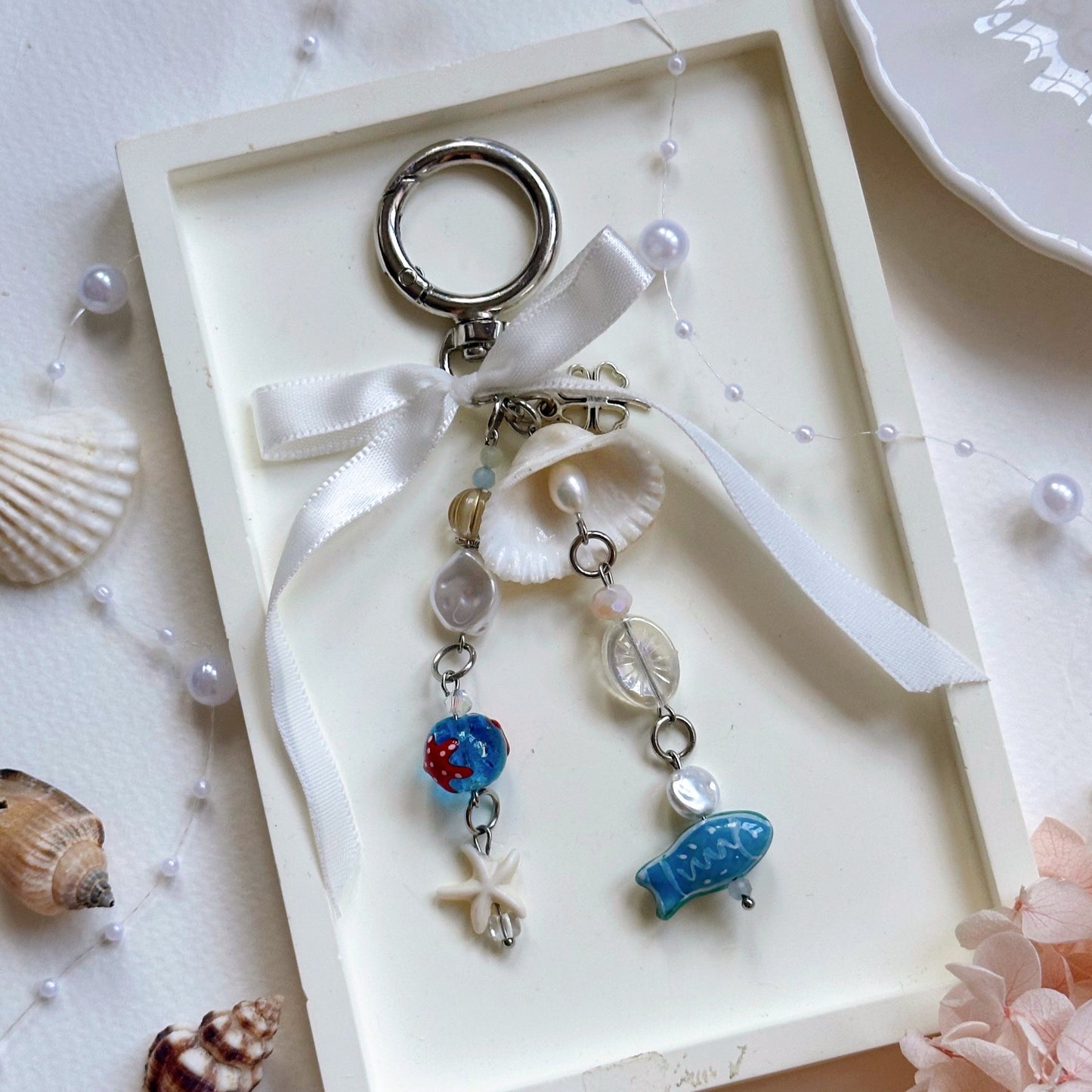 [NEW] Handmade Seashell Keyrings