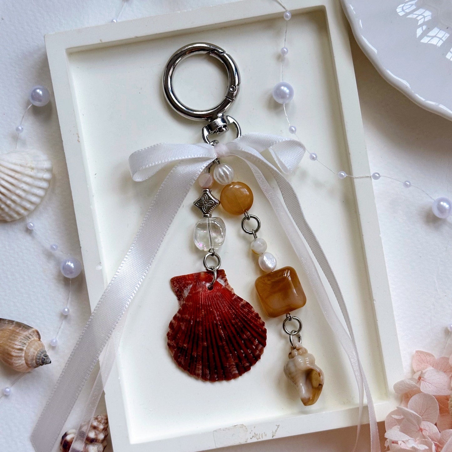 [NEW] Handmade Seashell Keyrings