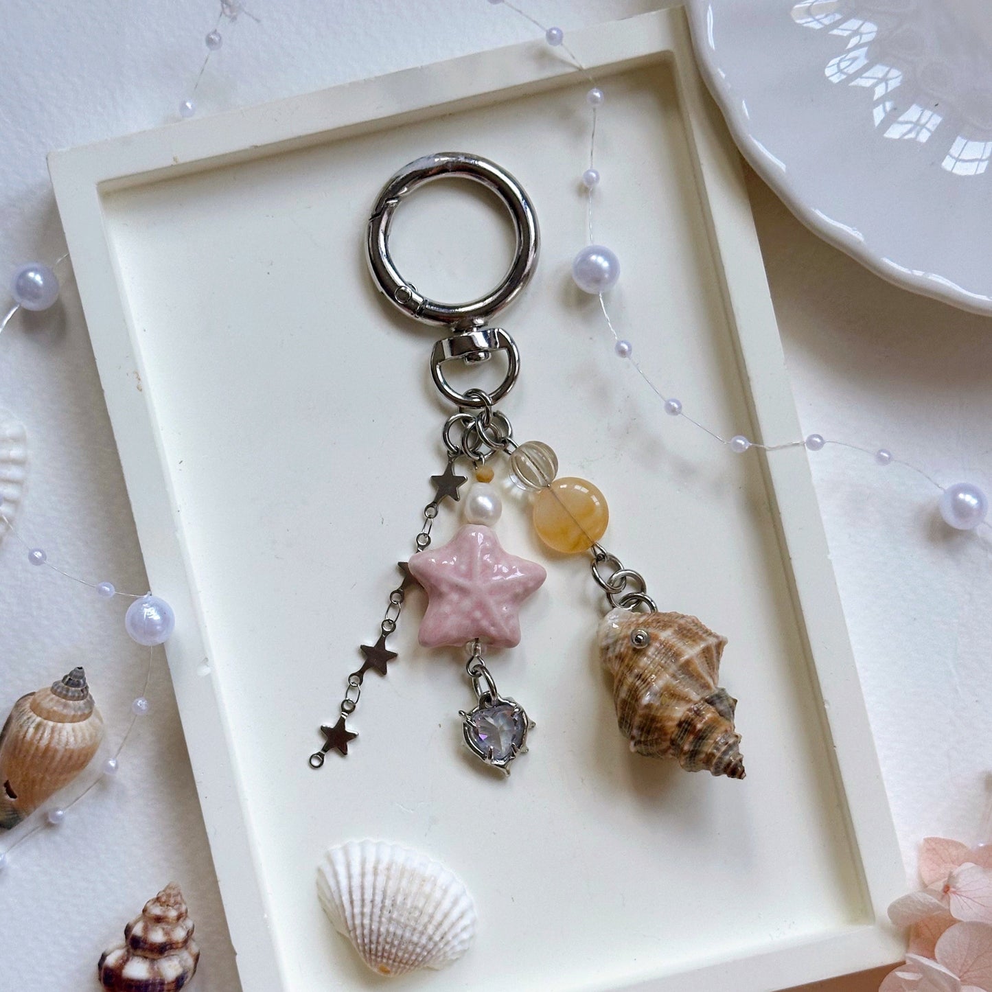 [NEW] Handmade Seashell Keyrings
