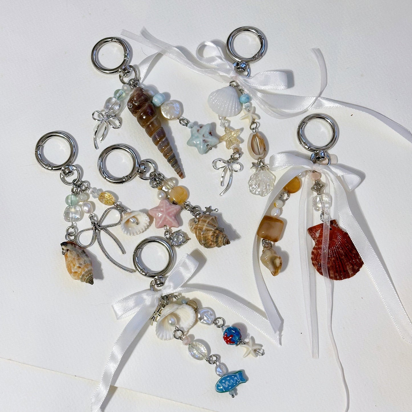 [NEW] Handmade Seashell Keyrings