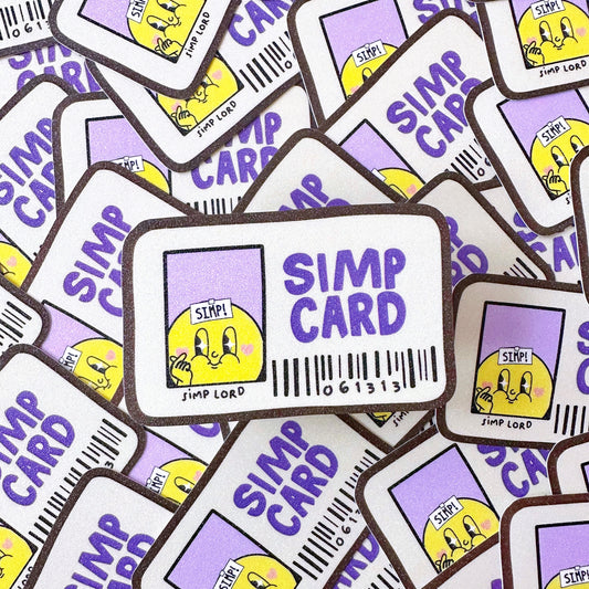 Simp Card Glitter Stickers